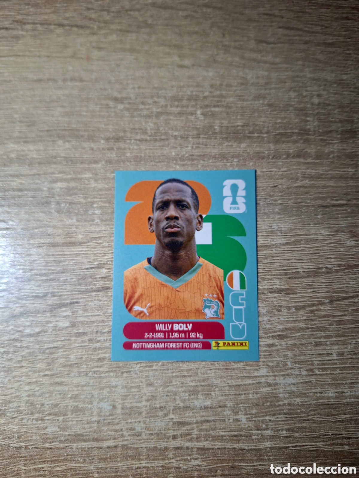 Cromos de f&uacute;tbol: CIV 7 WILLY BOLY (MUNDIAL 2026)
