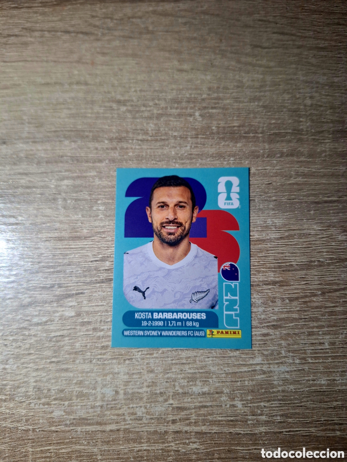Cromos de f&uacute;tbol: NZL 20 KOSTA BARBAROUSES (MUNDIAL 2026)