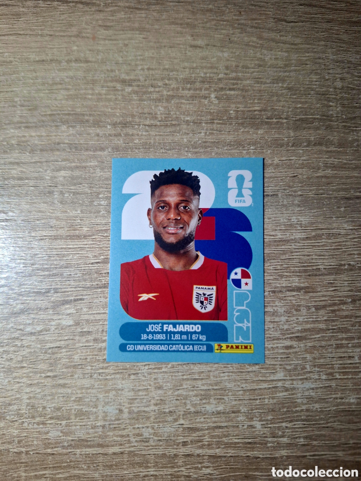 Cromos de f&uacute;tbol: PAN 17 JOS&Eacute; FAJARDO (MUNDIAL 2026)