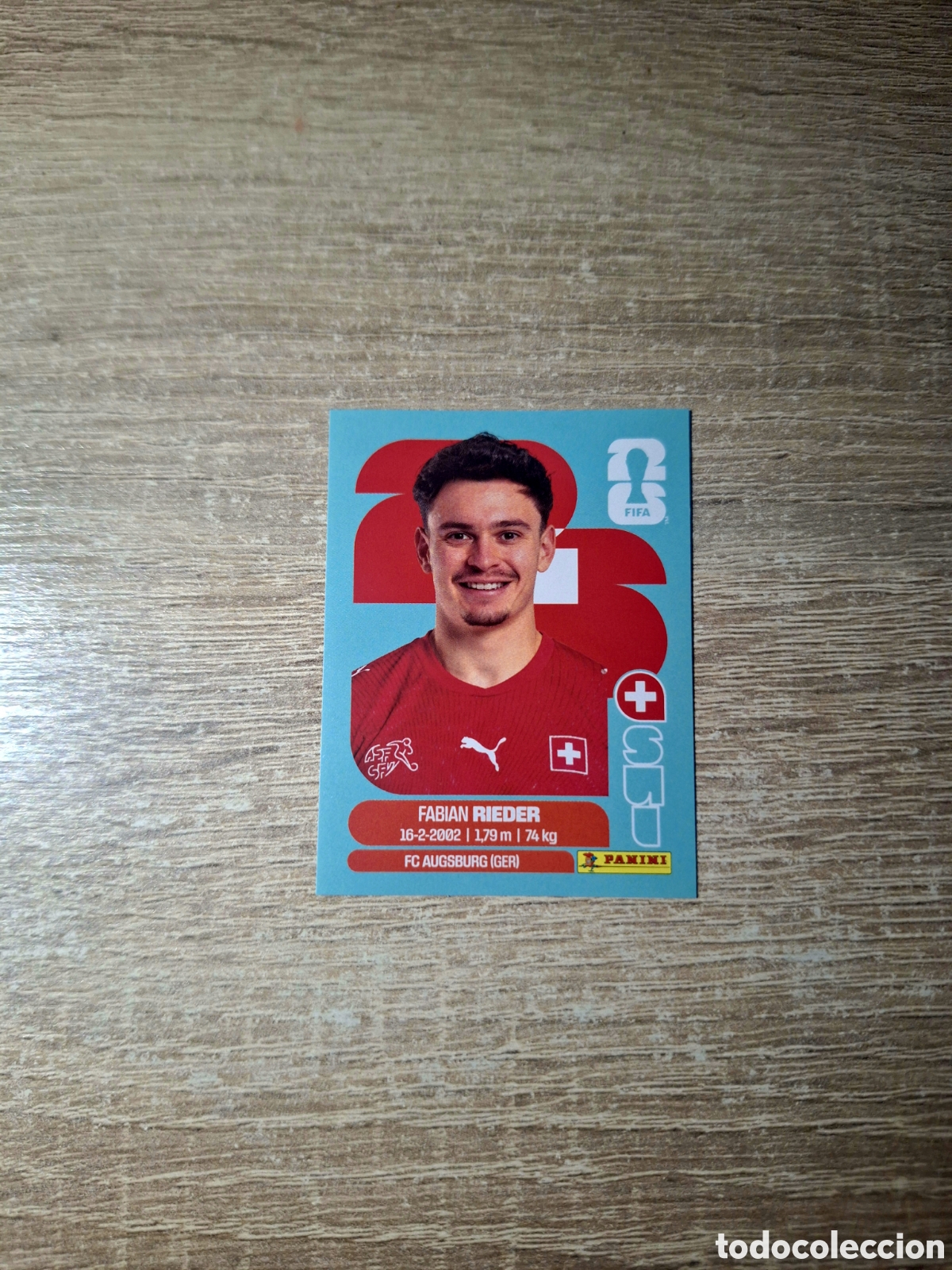 Cromos de f&uacute;tbol: SUI 12 FABIAN RIEDER (MUNDIAL 2026)