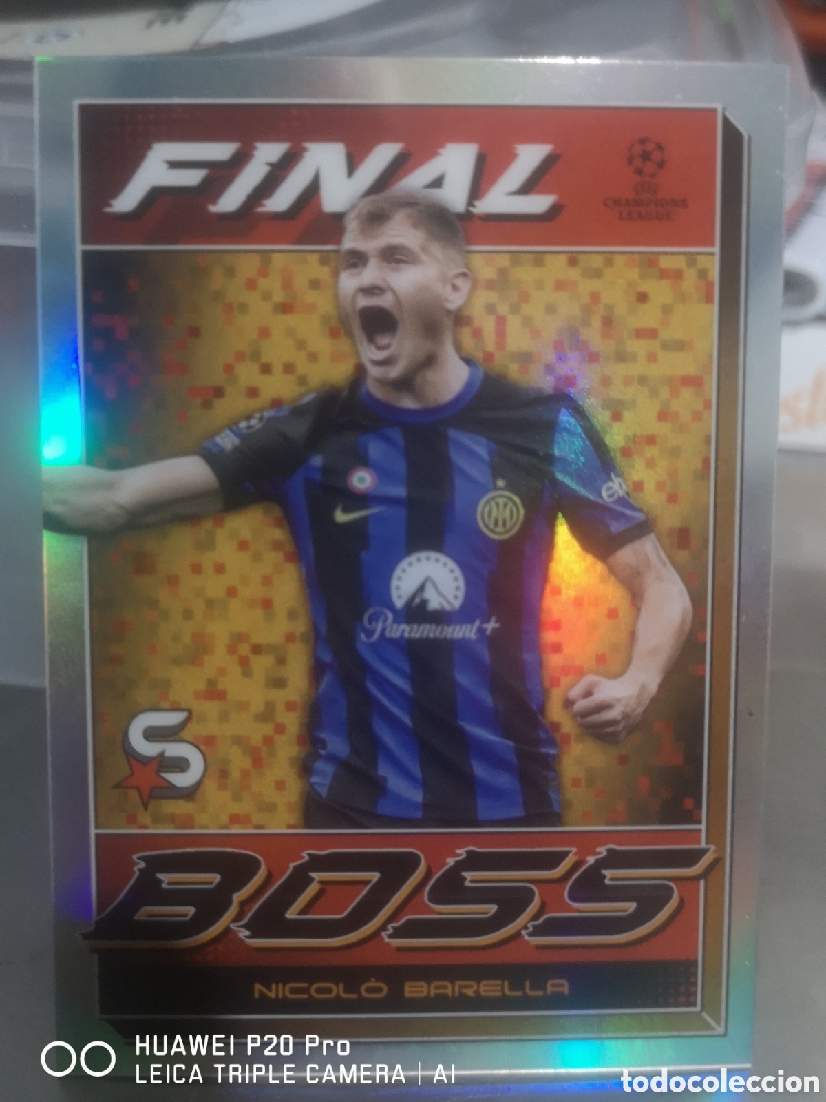 Cromos de f&uacute;tbol: TOPPS SUPERSTARS 2023 2024 FINAL BOSS - NICOLO BARELLA INTER MILAN - FB 6
