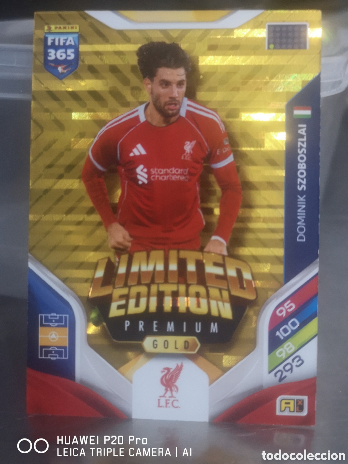 Cromos de f&uacute;tbol: FIFA 365 ADRENALYN 2026 LIMITED EDITION PREMIUM GOLD - SZOBOSZLAI - LIVERPOOL