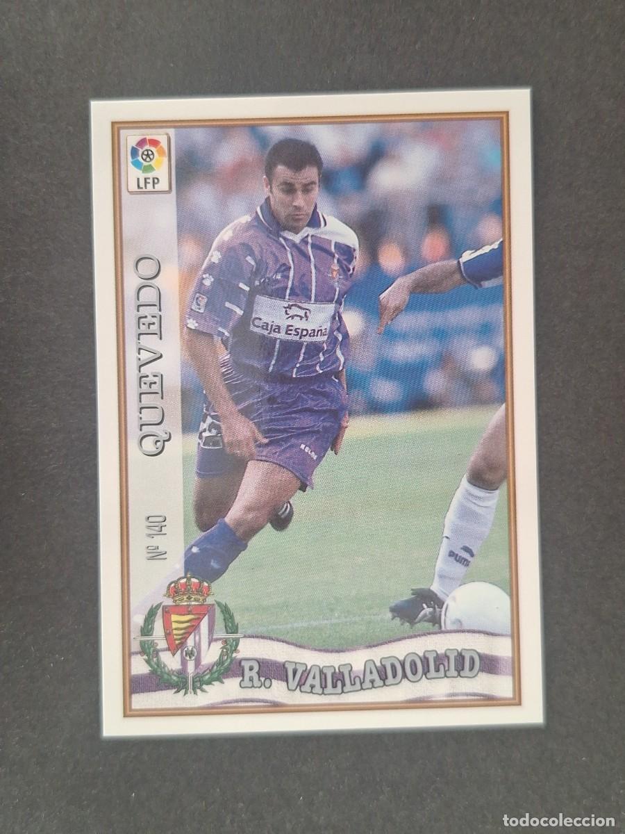 Cromos de f&uacute;tbol: L1 QUEVEDO REAL VALLADOLID 140 MUNDICROMO LAS FICHAS DE LA LIGA 1997/1998 97 98