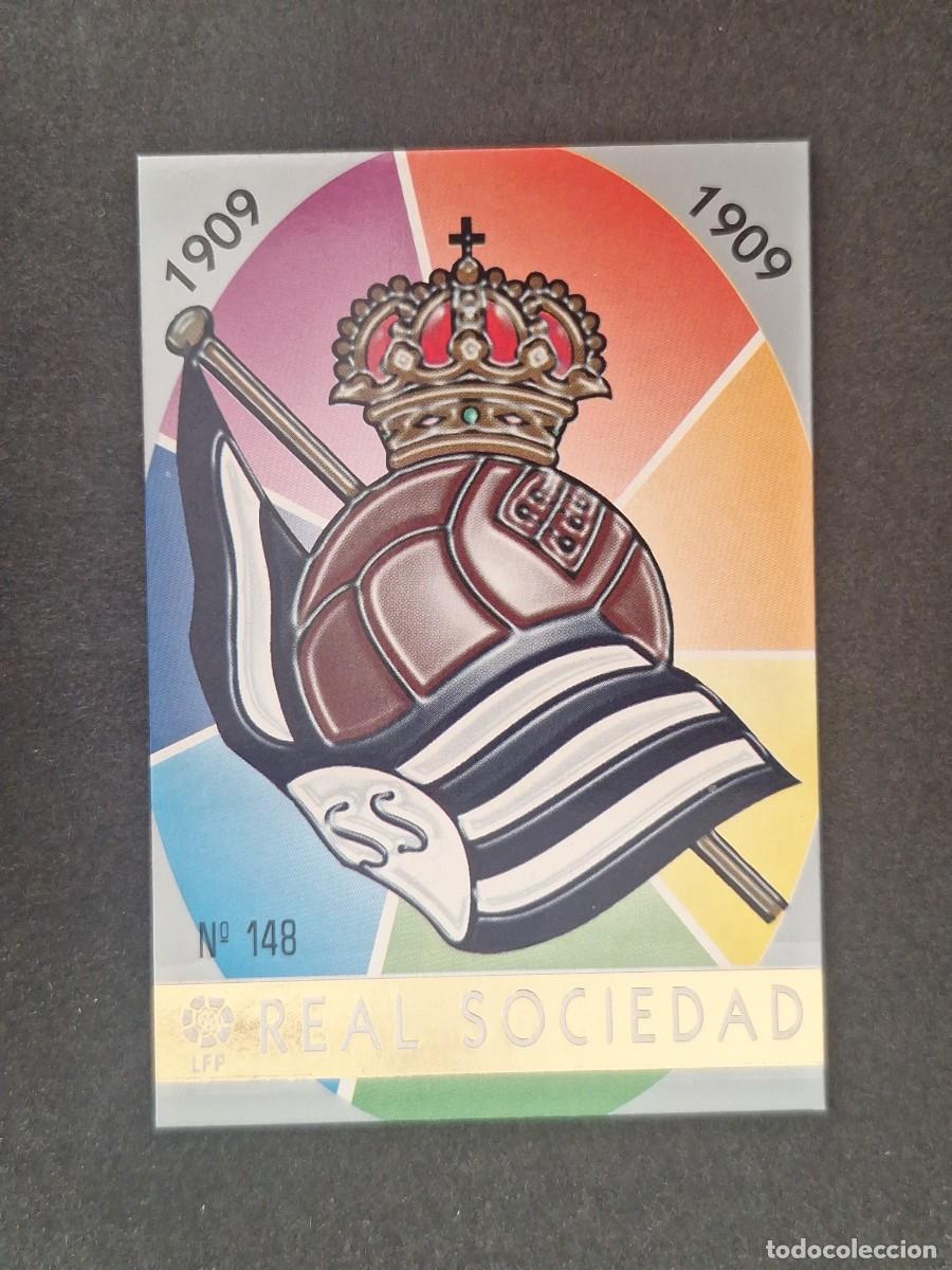 Cromos de f&uacute;tbol: L1 ESCUDO REAL SOCIEDAD 148 MUNDICROMO LAS FICHAS DE LA LIGA 1997/1998 97 98