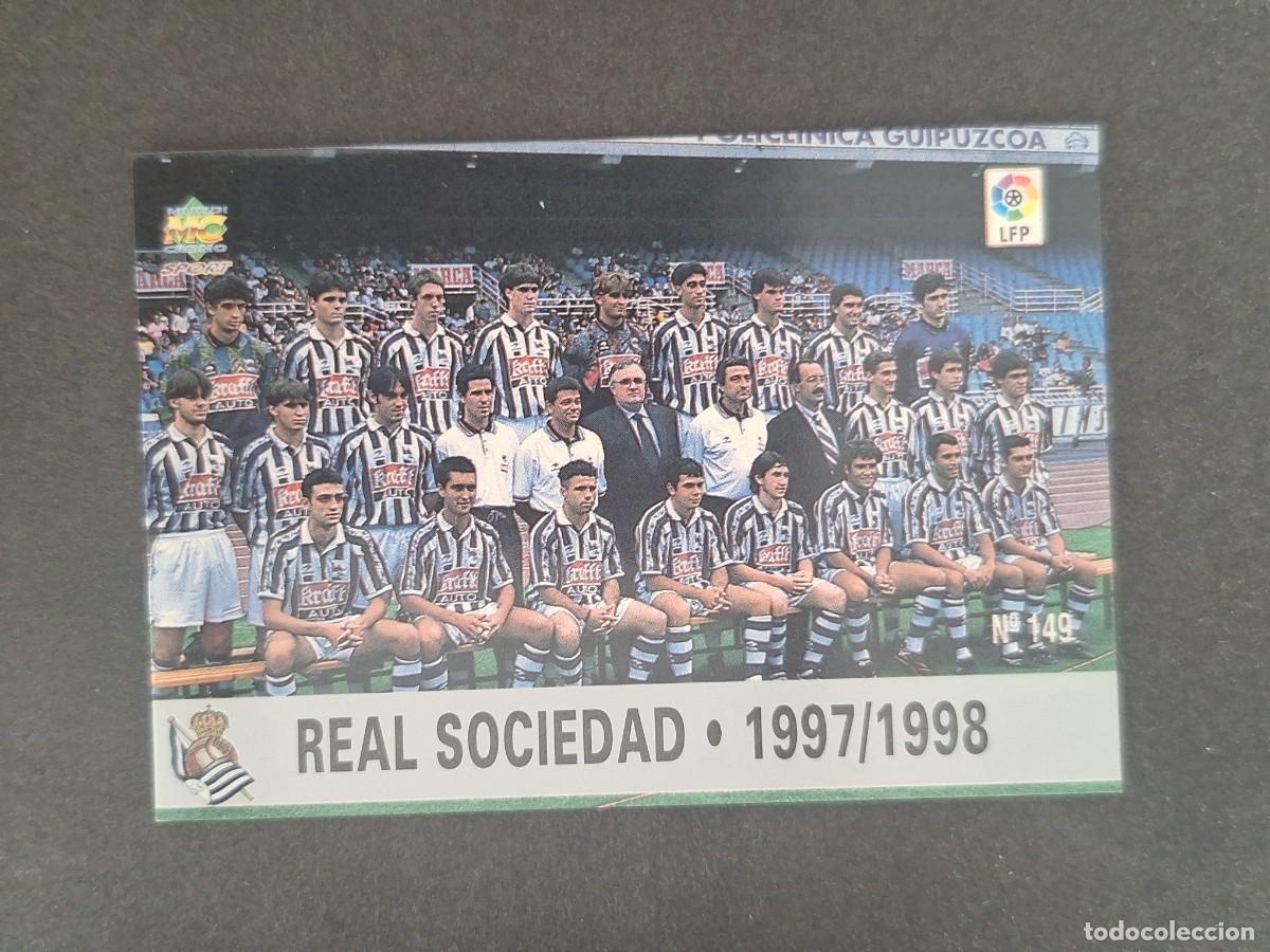 Cromos de f&uacute;tbol: L1 EQUIPO REAL SOCIEDAD 149 MUNDICROMO LAS FICHAS DE LA LIGA 1997/1998 97 98