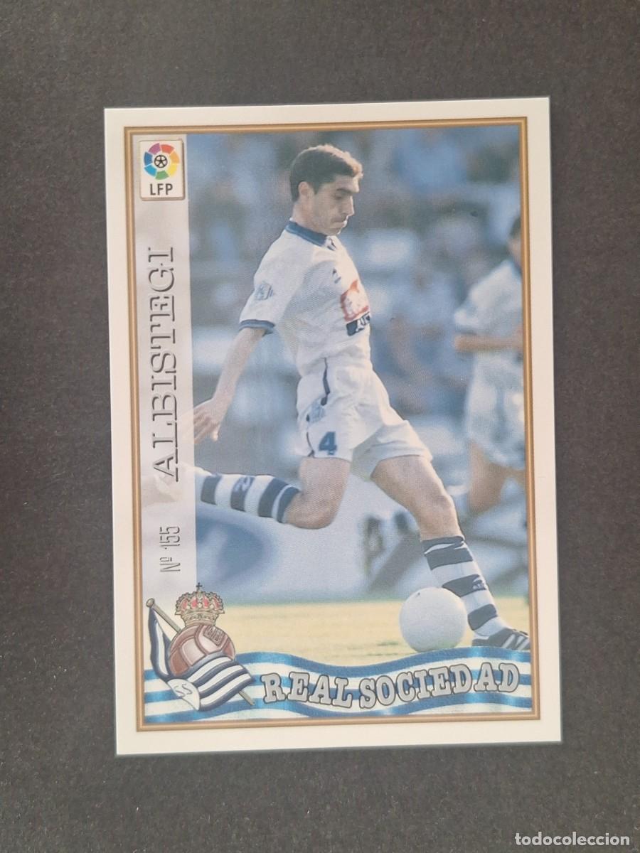 Cromos de f&uacute;tbol: L1 ALBISTEGUI REAL SOCIEDAD 155 MUNDICROMO LAS FICHAS DE LA LIGA 1997/1998 97 98