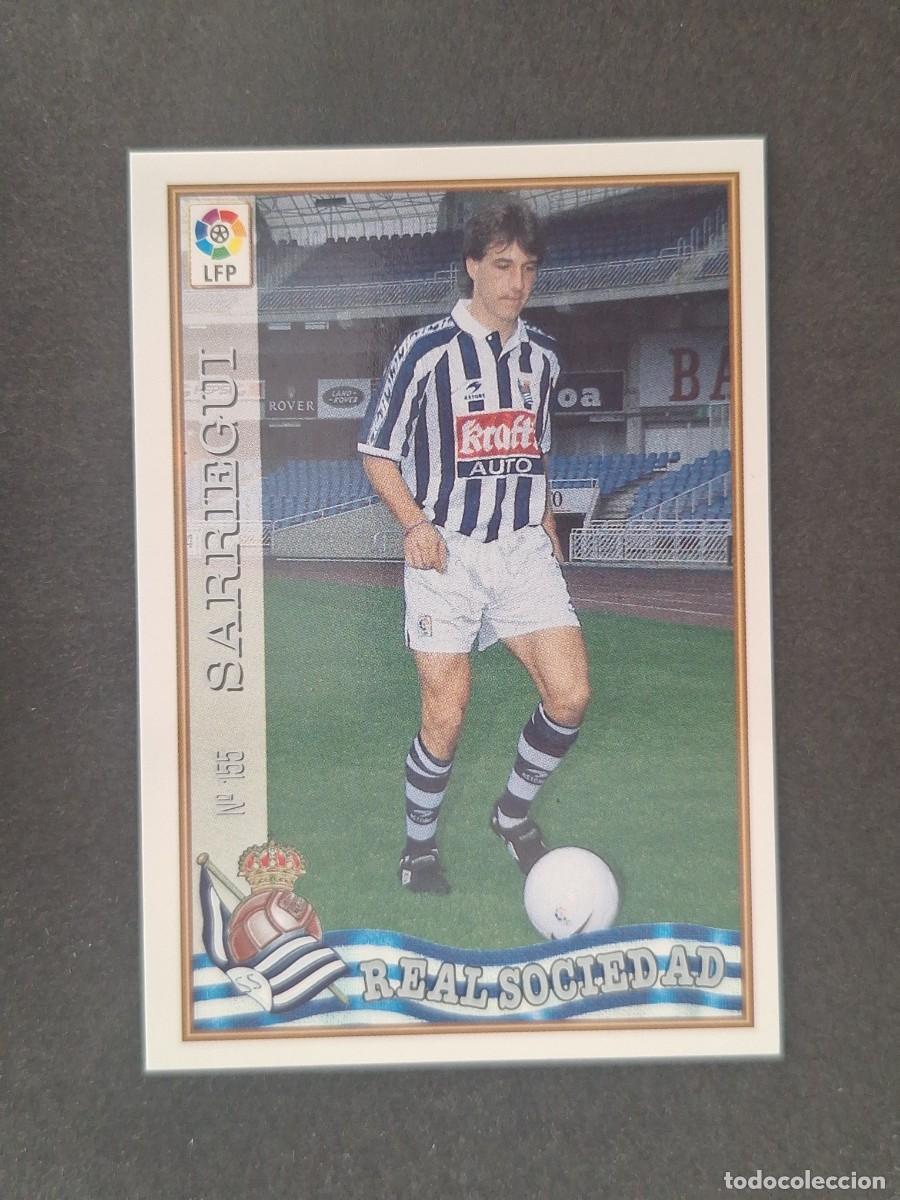 Cromos de f&uacute;tbol: L1 SARRIEGUI REAL SOCIEDAD 155 MUNDICROMO LAS FICHAS DE LA LIGA 1997/1998 97 98