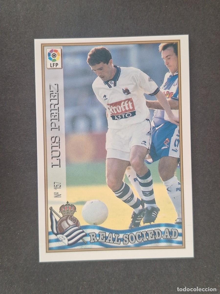 Cromos de f&uacute;tbol: L1 LUIS PEREZ REAL SOCIEDAD 157 MUNDICROMO LAS FICHAS DE LA LIGA 1997/1998 97 98