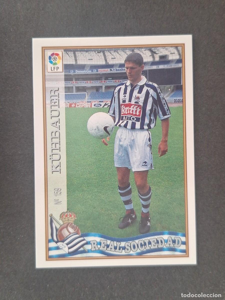 Cromos de f&uacute;tbol: L1 K&Uuml;HBAUER REAL SOCIEDAD 159 MUNDICROMO LAS FICHAS DE LA LIGA 1997/1998 97 98