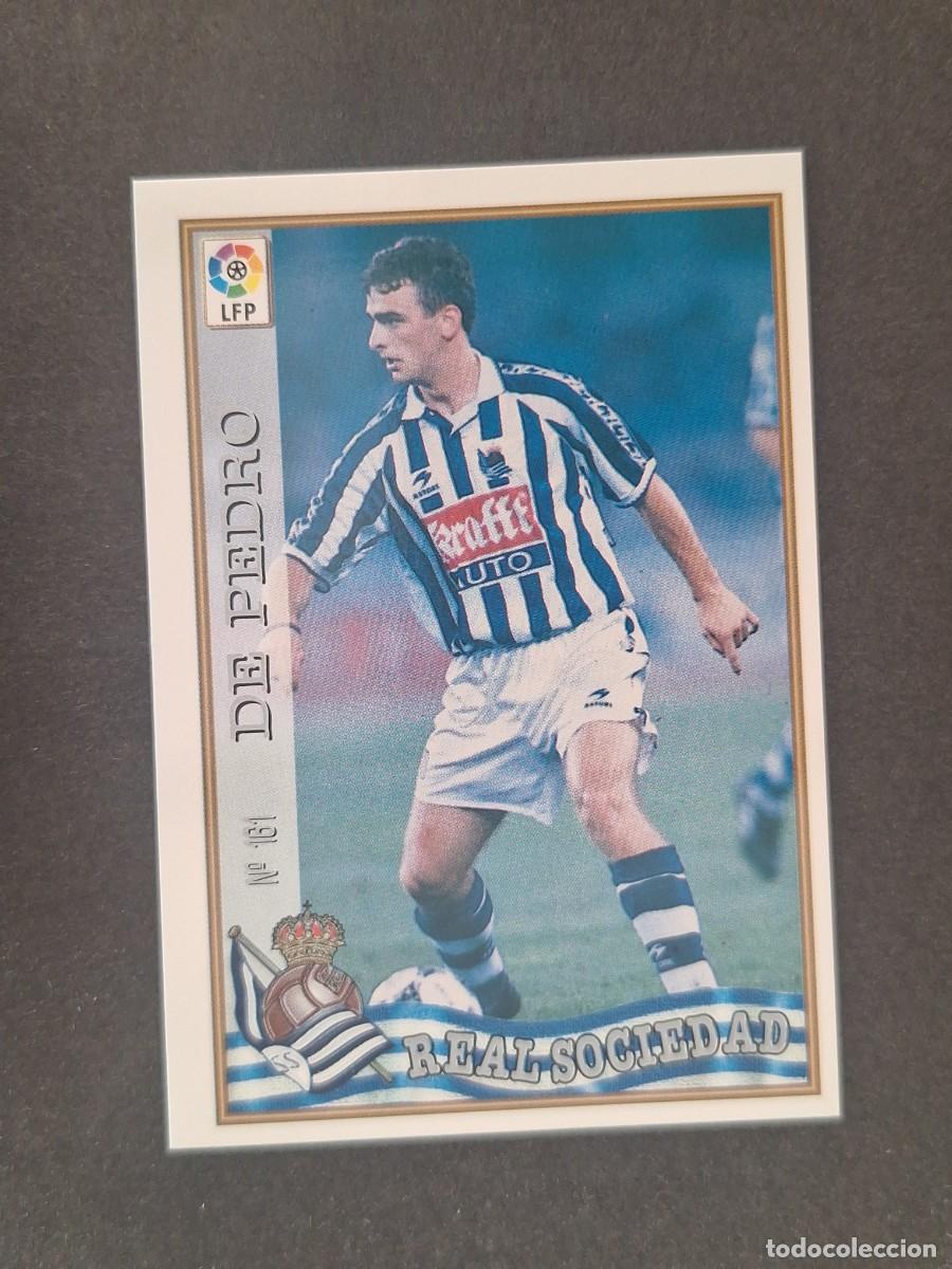 Cromos de f&uacute;tbol: L1 DE PEDRO REAL SOCIEDAD 161 MUNDICROMO LAS FICHAS DE LA LIGA 1997/1998 97 98