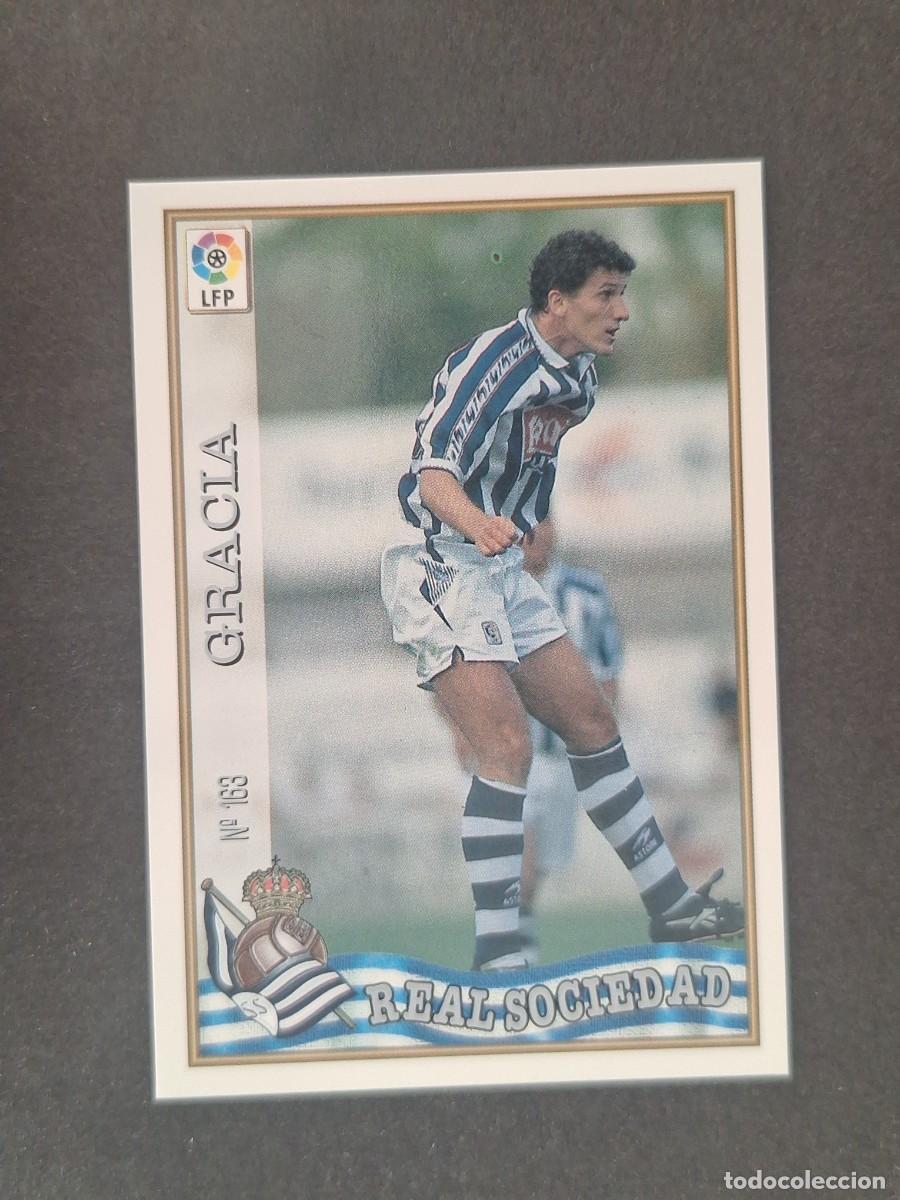 Cromos de f&uacute;tbol: L1 GRACIA REAL SOCIEDAD 163 MUNDICROMO LAS FICHAS DE LA LIGA 1997/1998 97 98