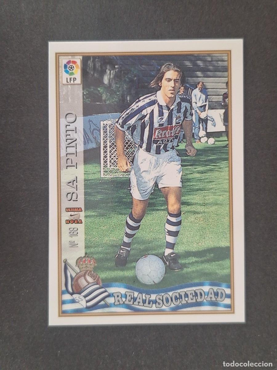 Figurine di Calcio: L1 SA PINTO REAL SOCIEDAD 168 ULTIMA HORA MUNDICROMO LAS FICHAS DE LA LIGA 1997/1998 97 98
