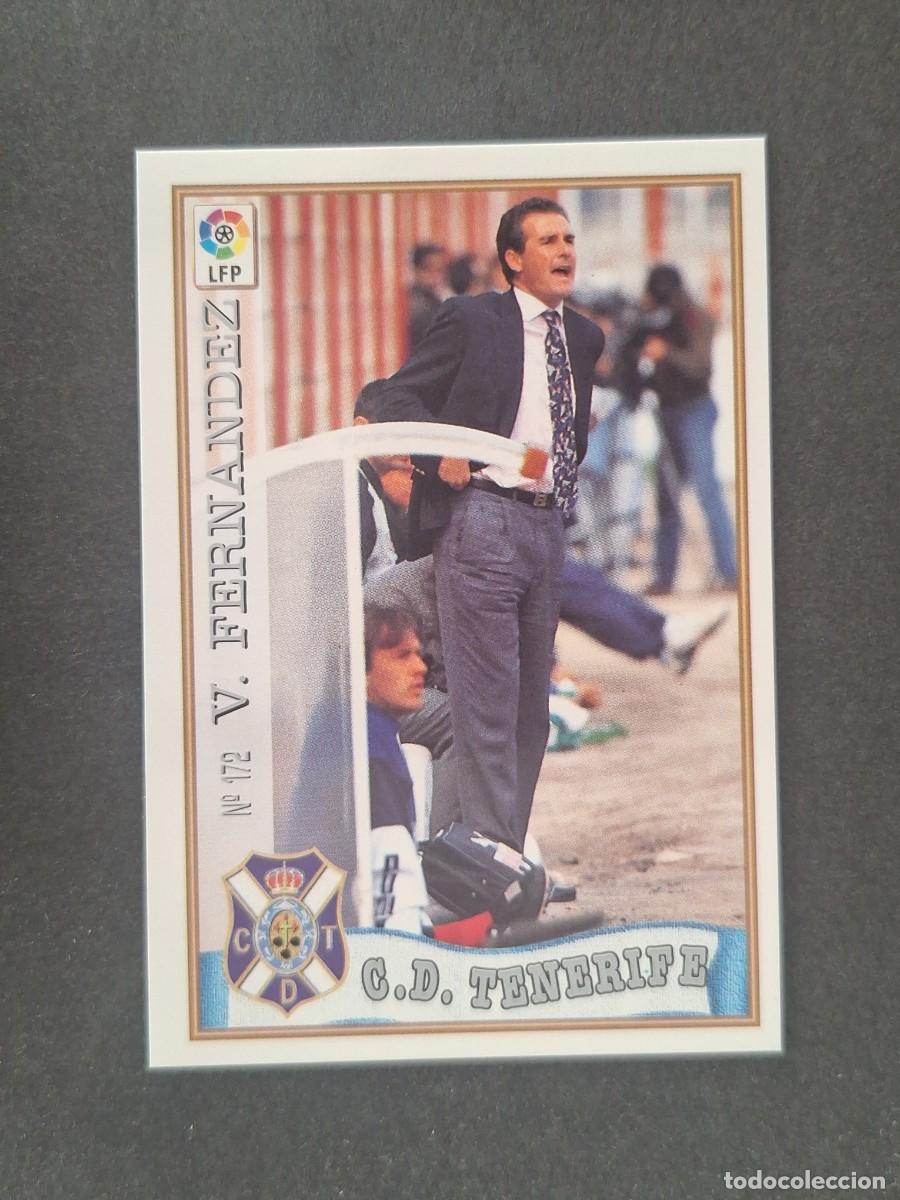 Figurine di Calcio: L1 VICTOR FERNANDEZ ENTRENADOR C. D. TENERIFE 172 MUNDICROMO LAS FICHAS DE LA LIGA 1997/1998 97 98