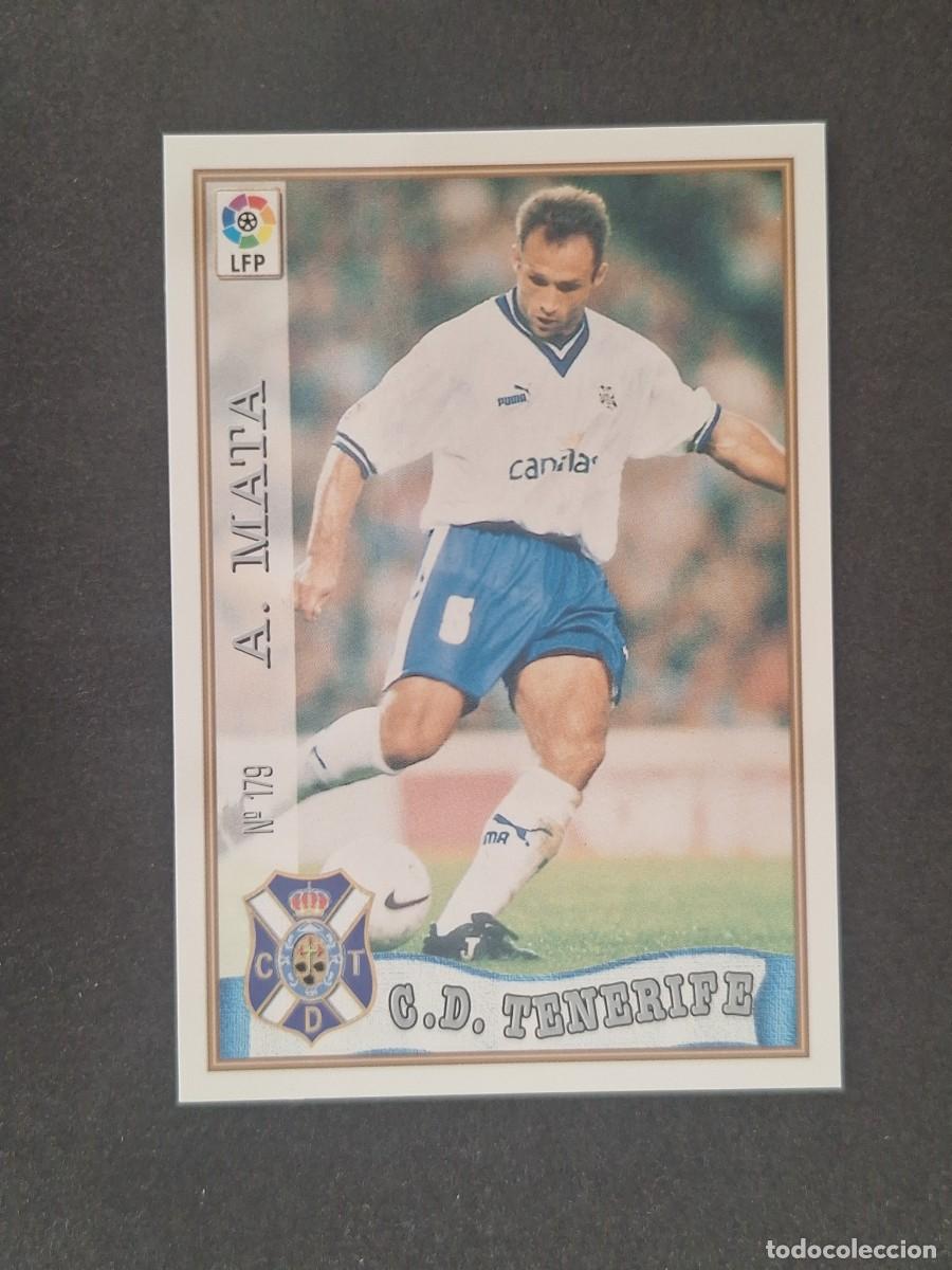 Cromos de f&uacute;tbol: L1 ANTONIO MATA C. D. TENERIFE 179 MUNDICROMO LAS FICHAS DE LA LIGA 1997/1998 97 98