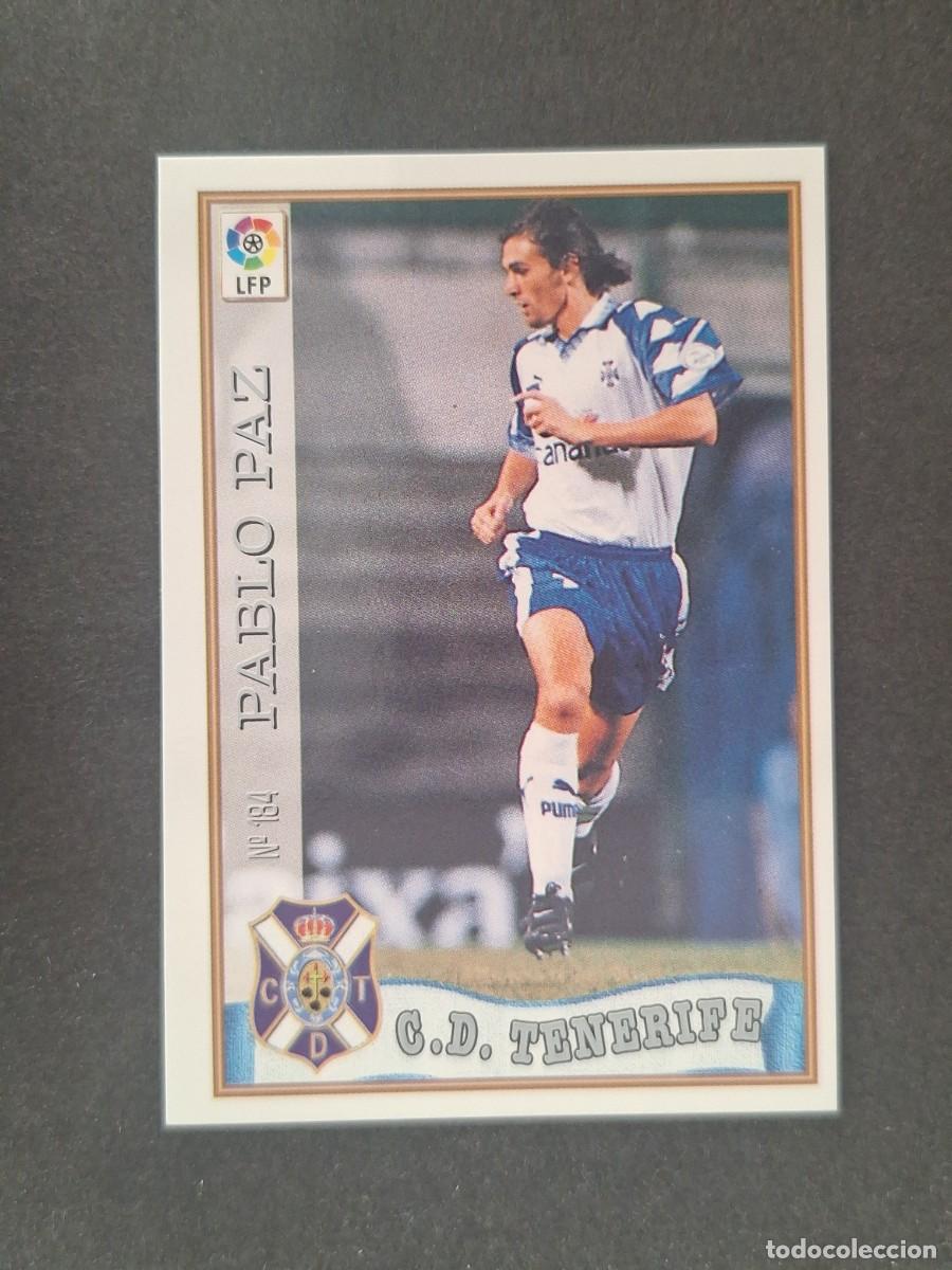 Fu&szlig;ball-Sticker: L1 PABLO PAZ C. D. TENERIFE 184 MUNDICROMO LAS FICHAS DE LA LIGA 1997/1998 97 98