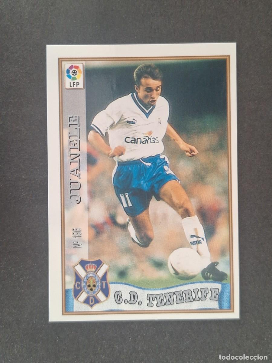 Fu&szlig;ball-Sticker: L1 JUANELE C. D. TENERIFE 186 MUNDICROMO LAS FICHAS DE LA LIGA 1997/1998 97 98