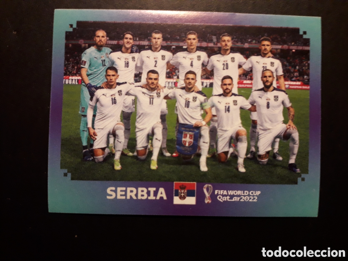 Fu&szlig;ball-Sticker: EQUIPO SERBIA N&deg; 1 COPA MUNDIAL DE F&Uacute;TBOL QATAR 2022 22 PANINI SIN PEGAR PEDIDO M&Iacute;NIMO 3&euro;