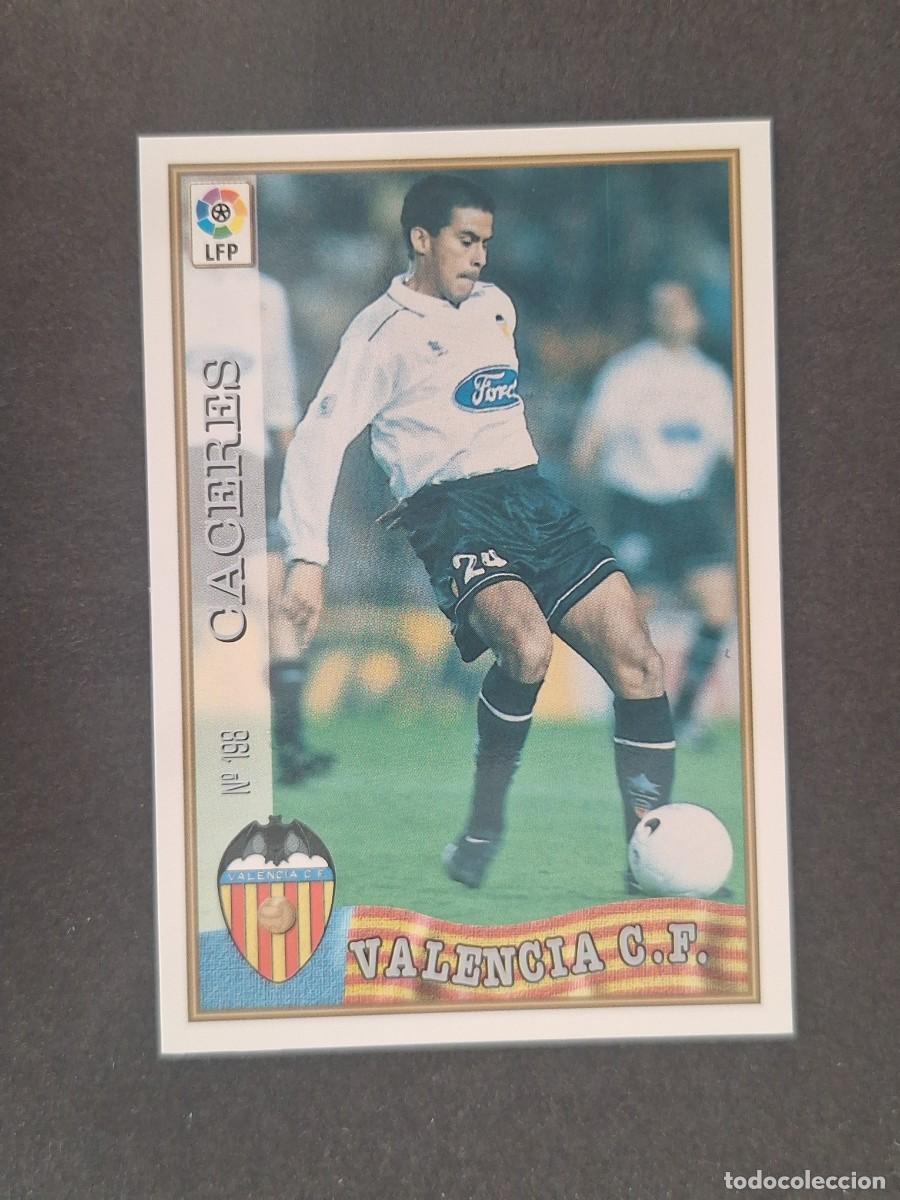 Figurine di Calcio: L1 CACERES VALENCIA C. F. 198 MUNDICROMO LAS FICHAS DE LA LIGA 1997/1998 97 98