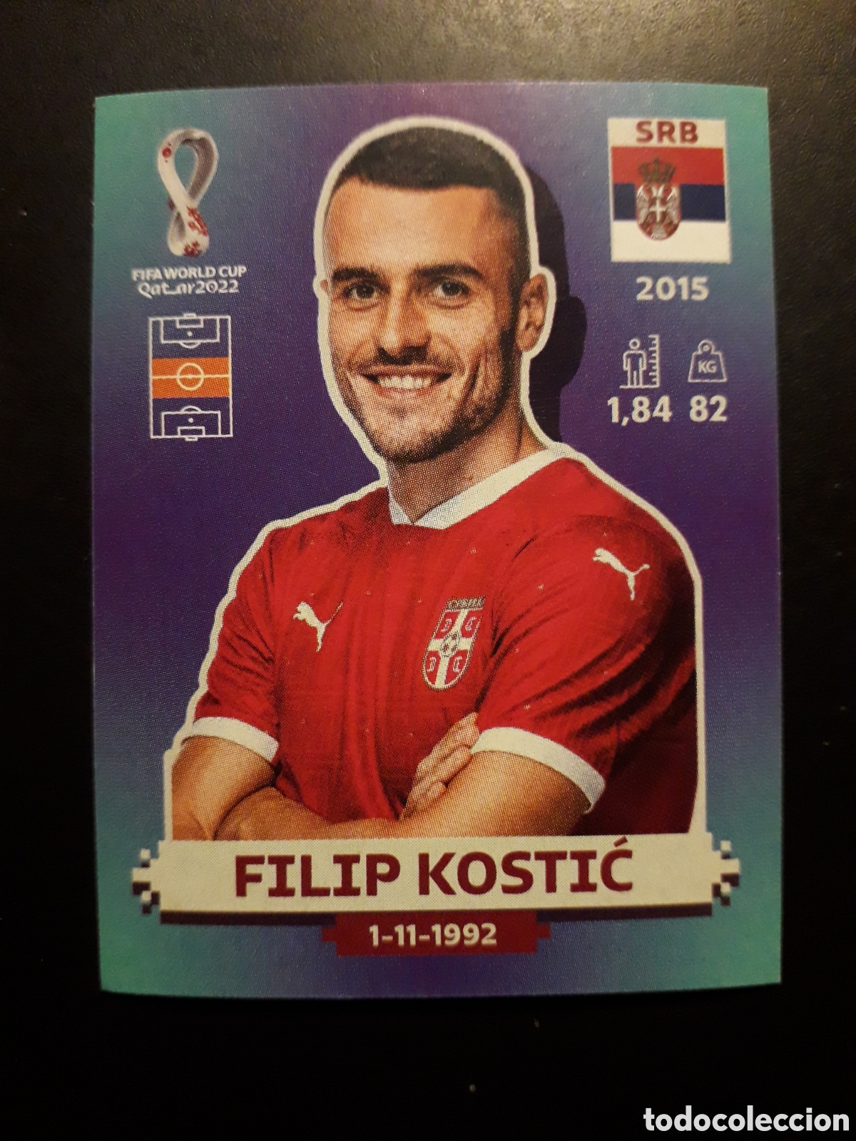 Figurine di Calcio: FILIP KOSTIĆ SERBIA N&deg; 10 COPA MUNDIAL DE F&Uacute;TBOL QATAR 2022 22 PANINI SIN PEGAR PEDIDO M&Iacute;NIMO 3&euro;