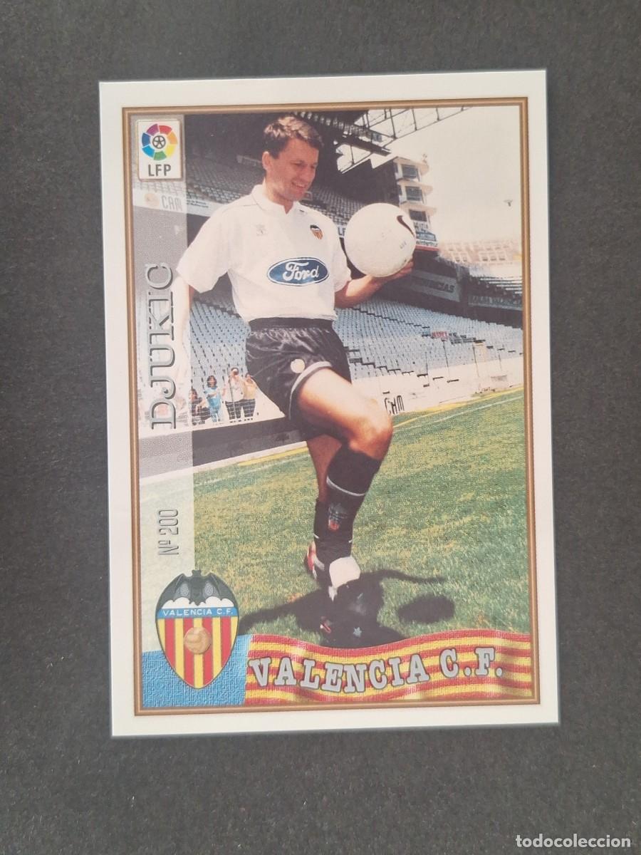 Figurine di Calcio: L1 DJUKIC VALENCIA C. F. 200 MUNDICROMO LAS FICHAS DE LA LIGA 1997/1998 97 98