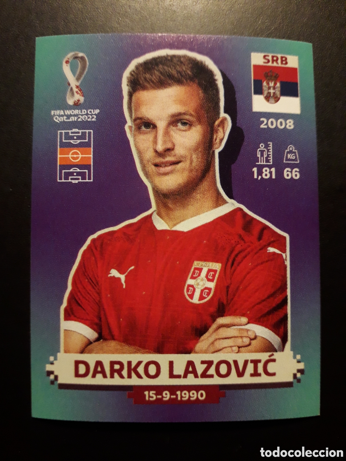 Figurine di Calcio: DARKO LAZOVIĆ SERBIA N&deg; 11 COPA MUNDIAL DE F&Uacute;TBOL QATAR 2022 22 PANINI SIN PEGAR PEDIDO M&Iacute;NIMO 3&euro;