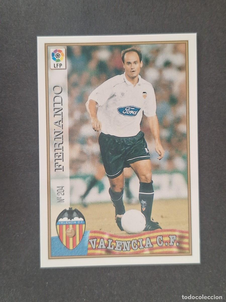 Figurine di Calcio: L1 FERNANDO VALENCIA C. F. 204 MUNDICROMO LAS FICHAS DE LA LIGA 1997/1998 97 98