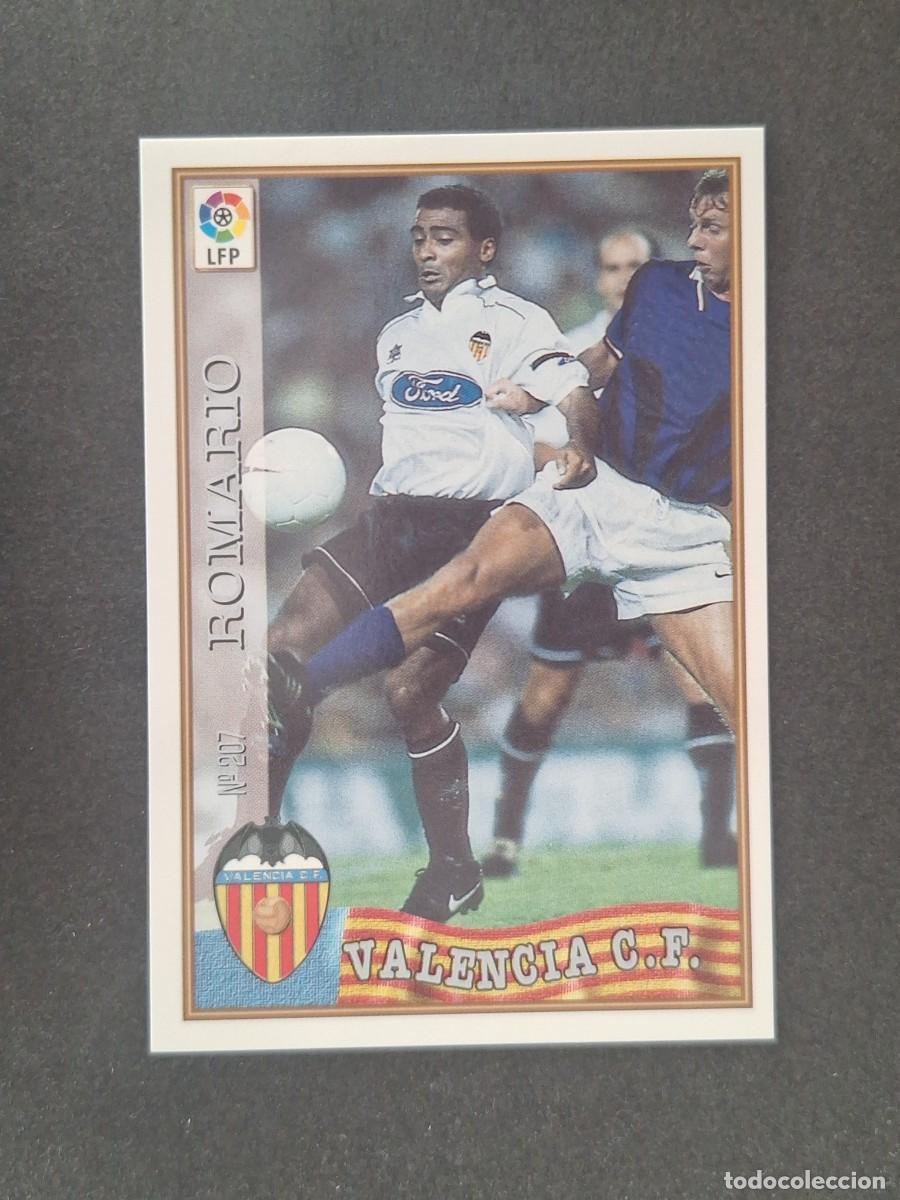 Cromos de f&uacute;tbol: L1 ROMARIO VALENCIA C. F. 207 MUNDICROMO LAS FICHAS DE LA LIGA 1997/1998 97 98