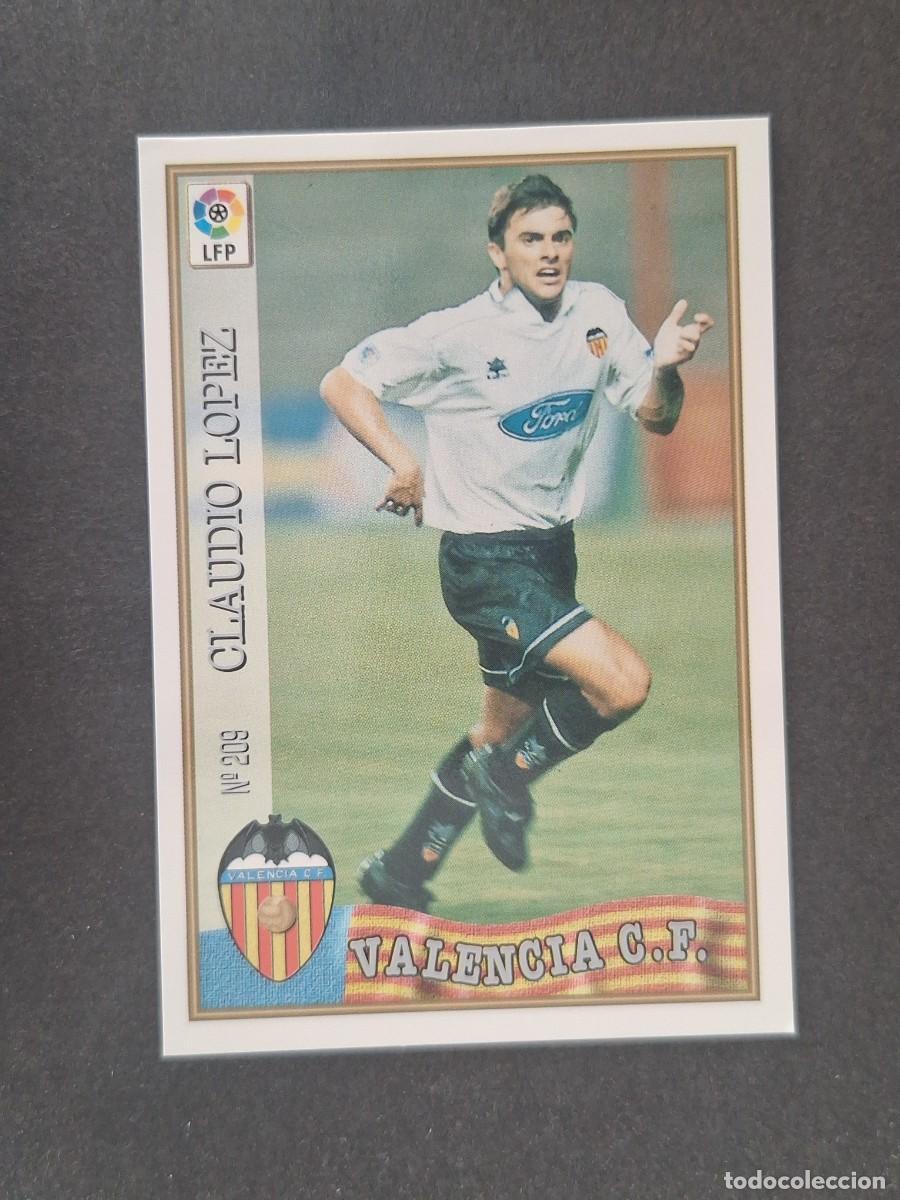 Cromos de f&uacute;tbol: L1 CLAUDIO LOPEZ VALENCIA C. F. 209 MUNDICROMO LAS FICHAS DE LA LIGA 1997/1998 97 98
