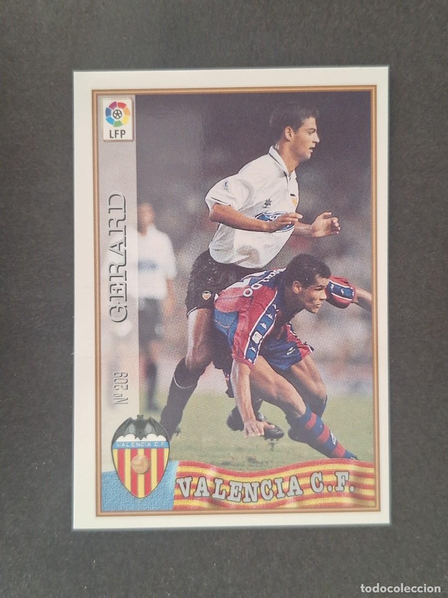Cromos de f&uacute;tbol: L1 GERARD VALENCIA C. F. 209 MUNDICROMO LAS FICHAS DE LA LIGA 1997/1998 97 98