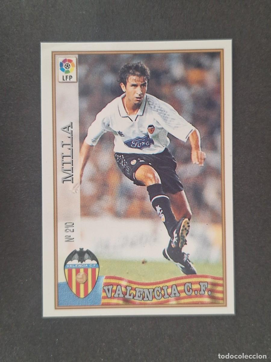 Cromos de f&uacute;tbol: L1 MILLA VALENCIA C. F. 210 MUNDICROMO LAS FICHAS DE LA LIGA 1997/1998 97 98
