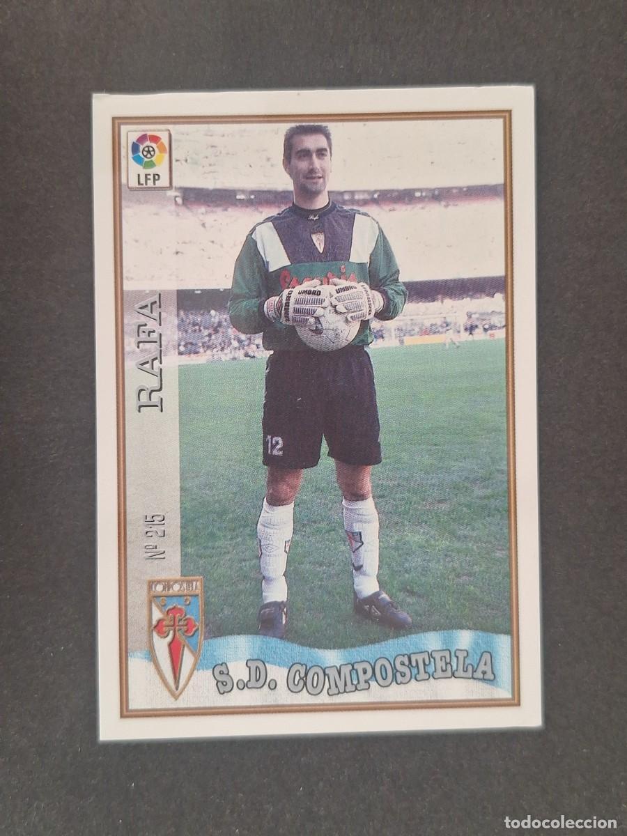 Cromos de f&uacute;tbol: L1 RAFA S. D. COMPOSTELA 215 MUNDICROMO LAS FICHAS DE LA LIGA 1997 1998 97 98