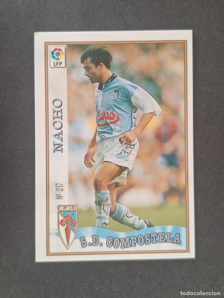 Cromos de f&uacute;tbol: L1 NACHO S. D. COMPOSTELA 217 MUNDICROMO LAS FICHAS DE LA LIGA 1997 1998 97 98