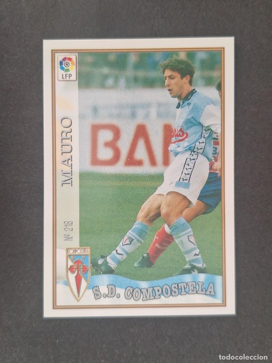 Cromos de f&uacute;tbol: L1 MAURO S. D. COMPOSTELA 218 MUNDICROMO LAS FICHAS DE LA LIGA 1997 1998 97 98