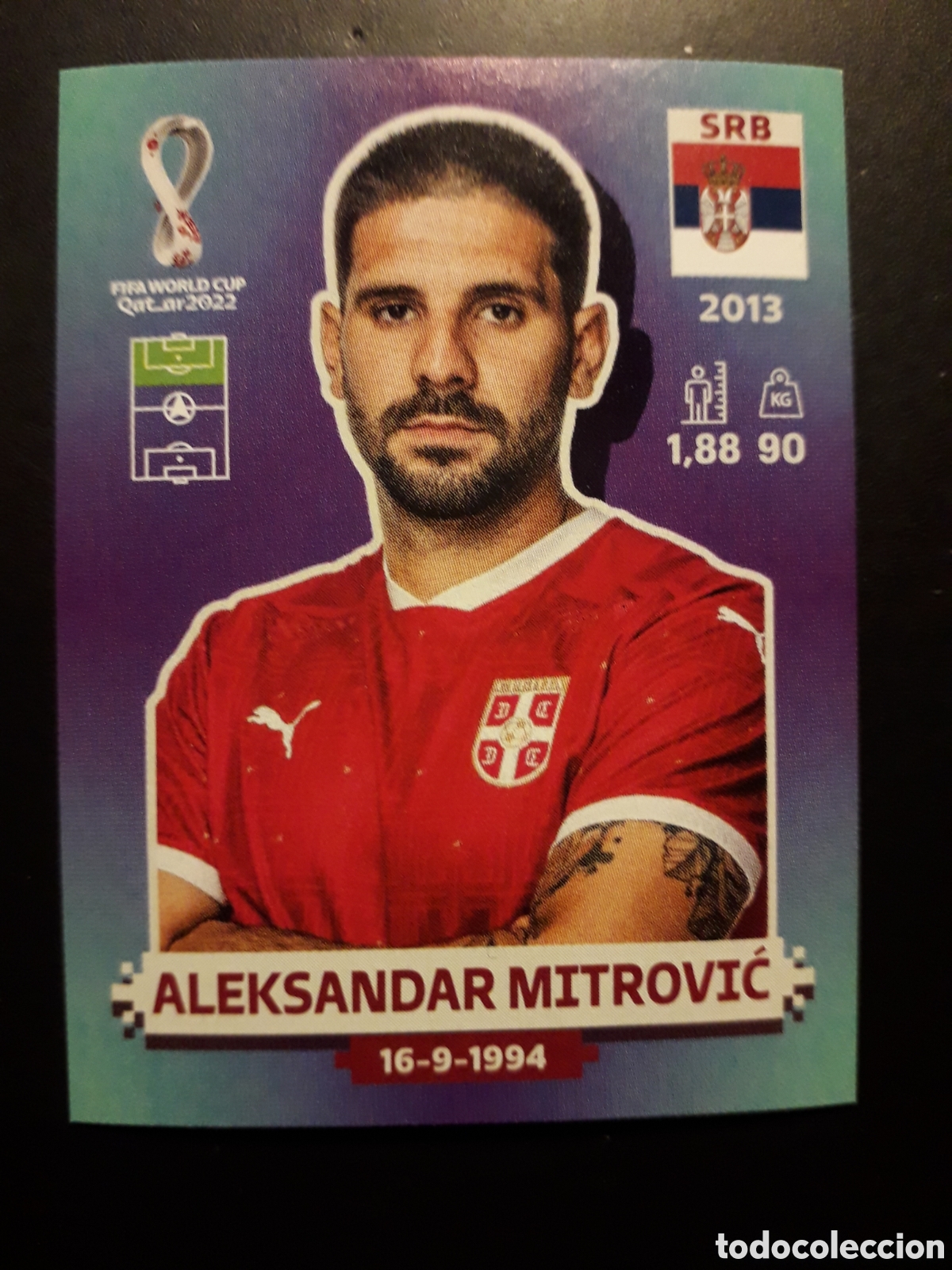 Cromos de f&uacute;tbol: ALEKSANDAR MITROVIĆ SERBIA N&deg; 18 COPA MUNDIAL DE F&Uacute;TBOL QATAR 2022 22 PANINI SIN PEG PEDIDO M&Iacute;NIM 3&euro;