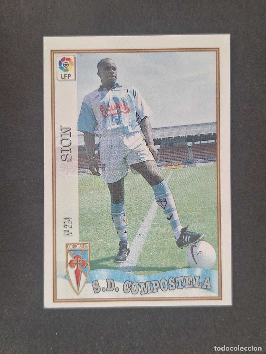 Cromos de f&uacute;tbol: L1 SION S. D. COMPOSTELA 224 MUNDICROMO LAS FICHAS DE LA LIGA 1997 1998 97 98