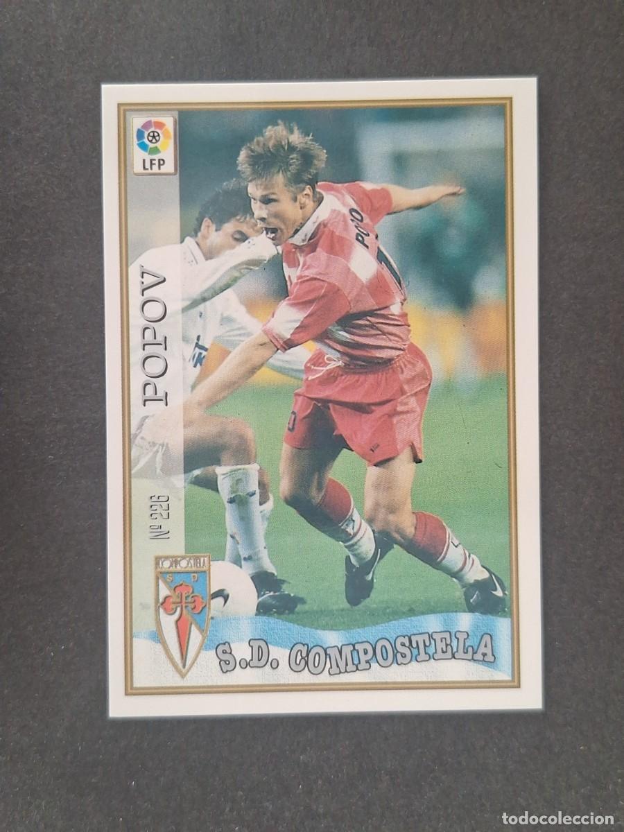 Cromos de f&uacute;tbol: L1 POPOV S. D. COMPOSTELA 226 MUNDICROMO LAS FICHAS DE LA LIGA 1997 1998 97 98