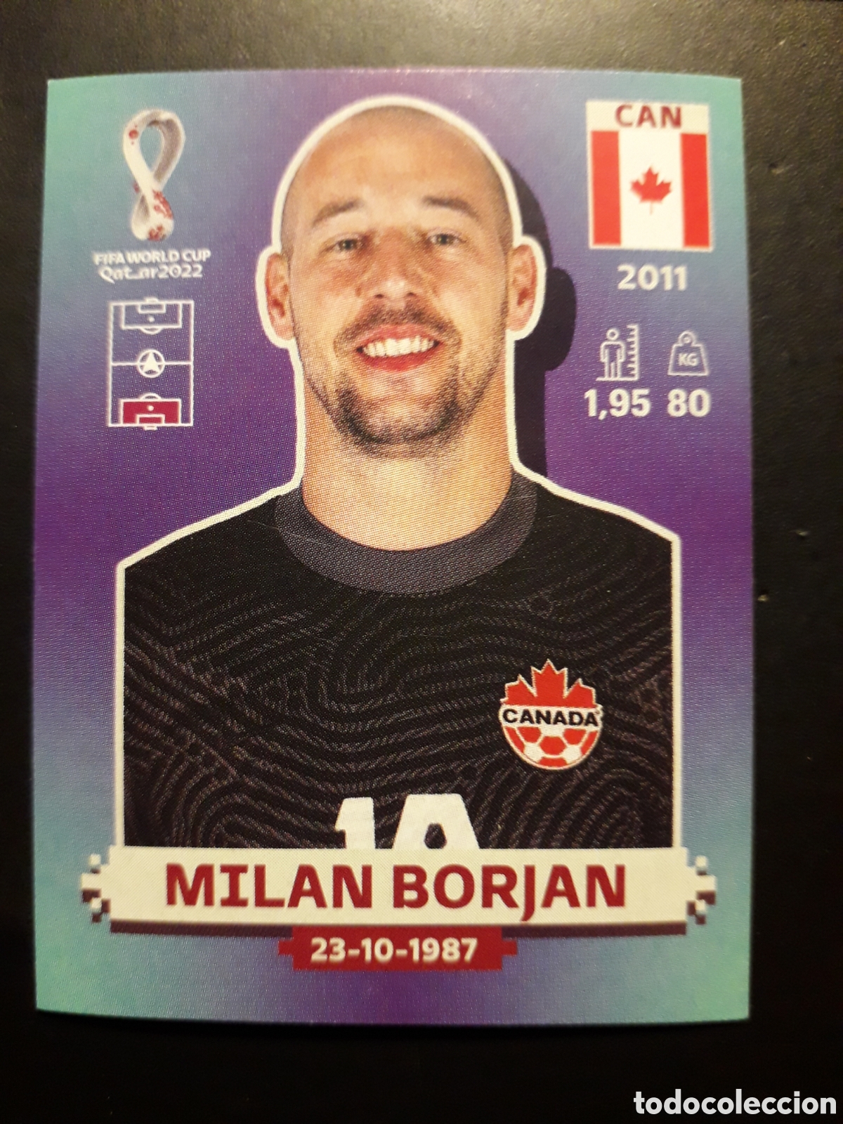 Cromos de f&uacute;tbol: MILAN BORJAN CANAD&Aacute; N&deg; 3 COPA MUNDIAL DE F&Uacute;TBOL QATAR 2022 22 PANINI SIN PEGAR PEDIDO M&Iacute;NIMO 3&euro;