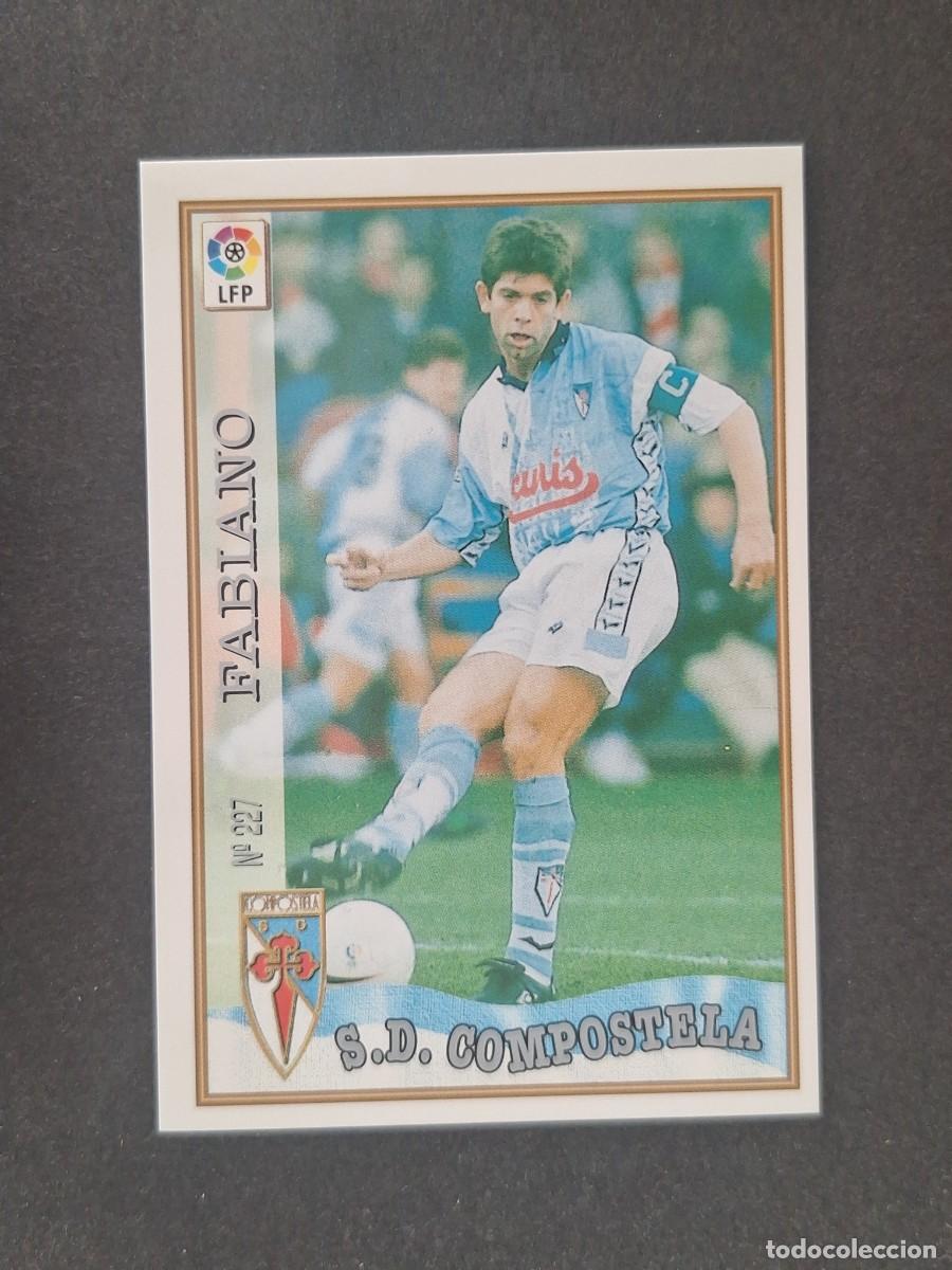 Cromos de f&uacute;tbol: L1 FABIANO S. D. COMPOSTELA 227 MUNDICROMO LAS FICHAS DE LA LIGA 1997 1998 97 98
