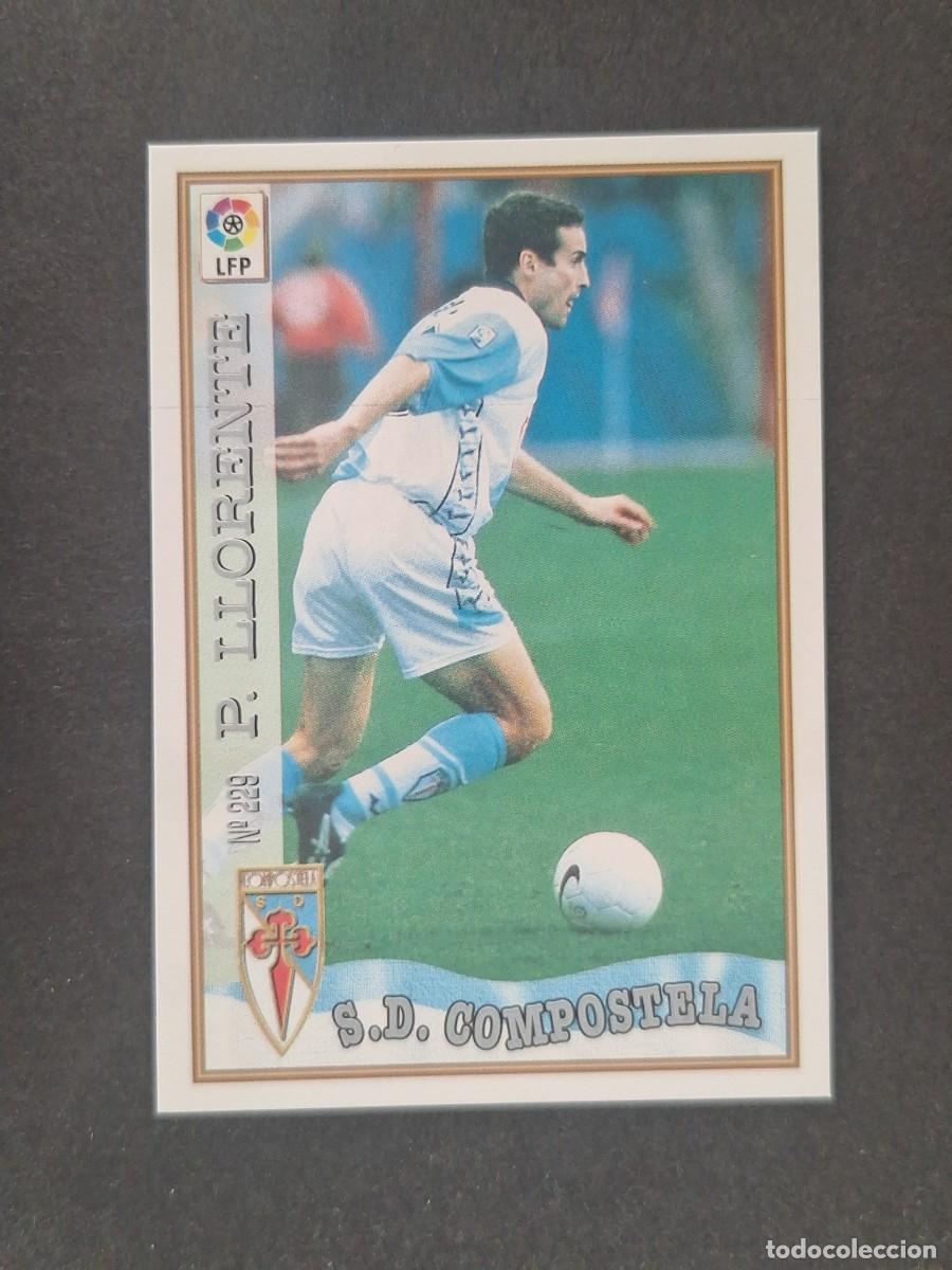Cromos de f&uacute;tbol: L1 P. LLORENTE S. D. COMPOSTELA 229 MUNDICROMO LAS FICHAS DE LA LIGA 1997 1998 97 98