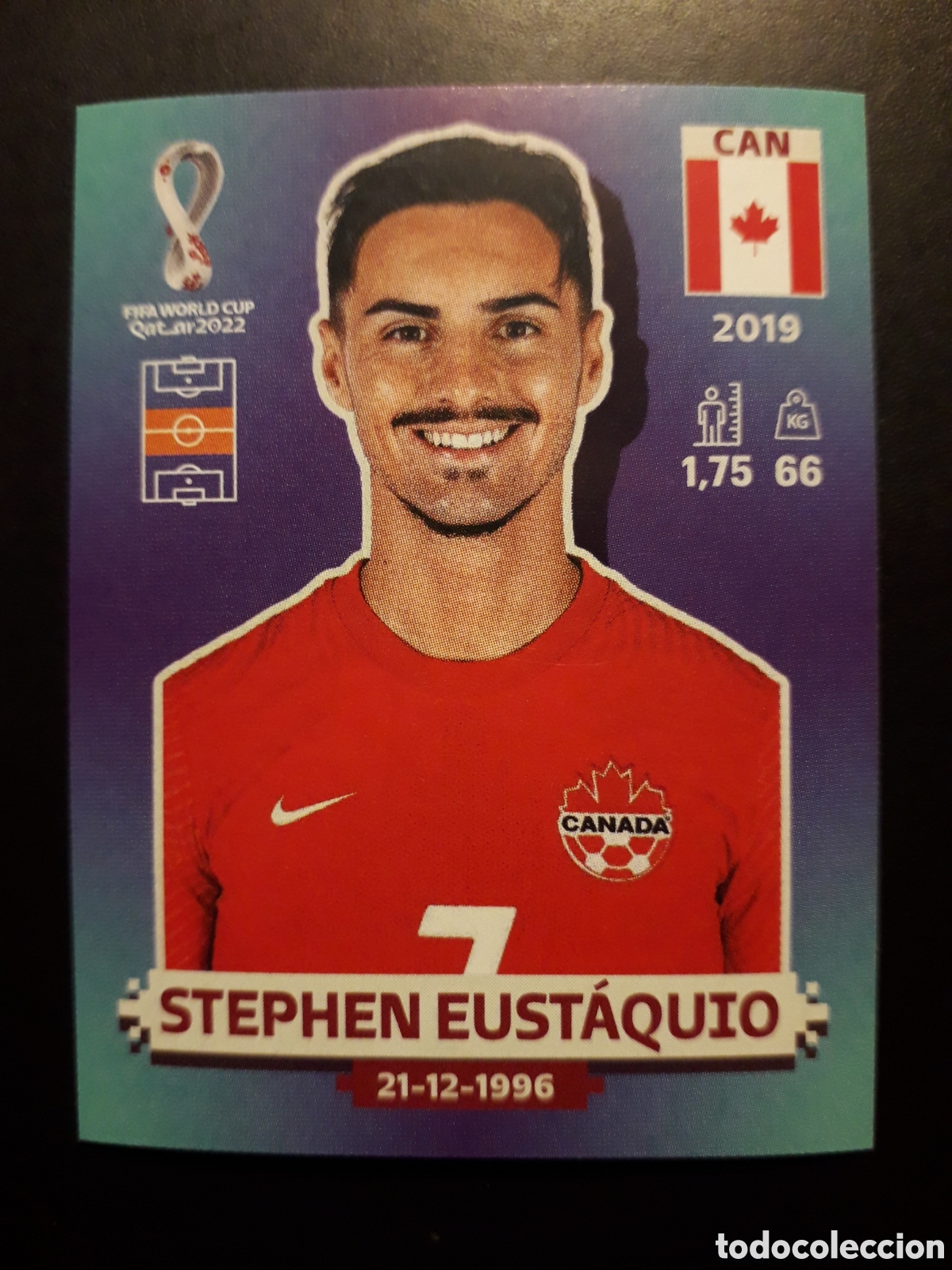 Cromos de f&uacute;tbol: STEPHEN EUST&Aacute;QUIO CANAD&Aacute; N&deg; 13 COPA MUNDIAL DE F&Uacute;TBOL QATAR 2022 22 PANINI SIN PEGAR PEDIDO M&Iacute;NIM 3&euro;