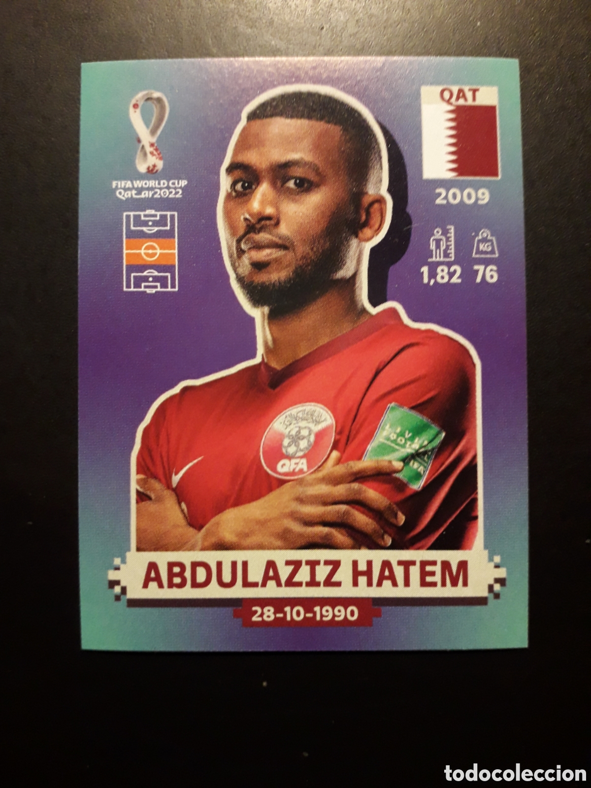 Football Stickers: ABDULAZIZ HATEM QATAR N&deg; 13 COPA MUNDIAL DE F&Uacute;TBOL QATAR 2022 22 PANINI SIN PEGAR PEDIDO M&Iacute;NIMO 3&euro;.