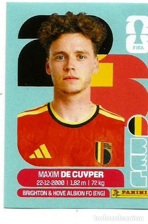 Cromos de f&uacute;tbol: MUNDIAL FIFA CUP 2026 - STICKERS - PANINI - BELGICA - MAXIM DE CUYPER - BEL 7