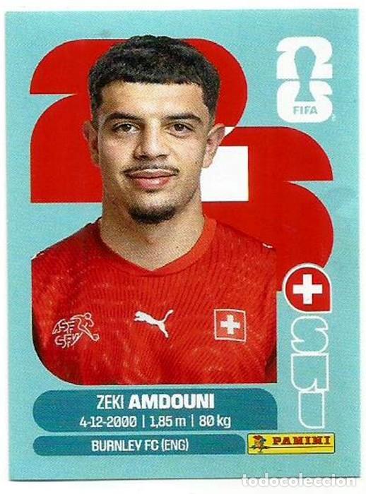 Cromos de f&uacute;tbol: MUNDIAL FIFA CUP 2026 - STICKERS - PANINI - SUIZA - ZEKI AMDOUNI - SUI 20