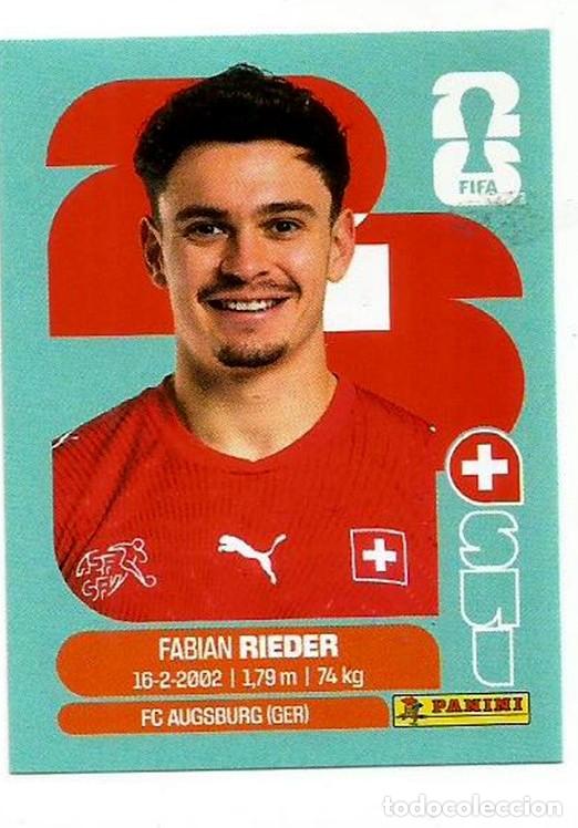 Cromos de f&uacute;tbol: MUNDIAL FIFA CUP 2026 - STICKERS - PANINI - SUIZA - FABIAN RIEDER - SUI 12