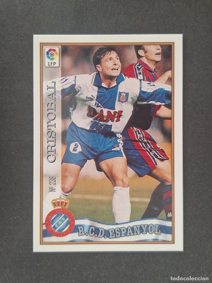 Cromos de f&uacute;tbol: L1 CRISTOBAL R. C. D. ESPA&Ntilde;OL 238 MUNDICROMO LAS FICHAS DE LA LIGA 1997 1998 97 98