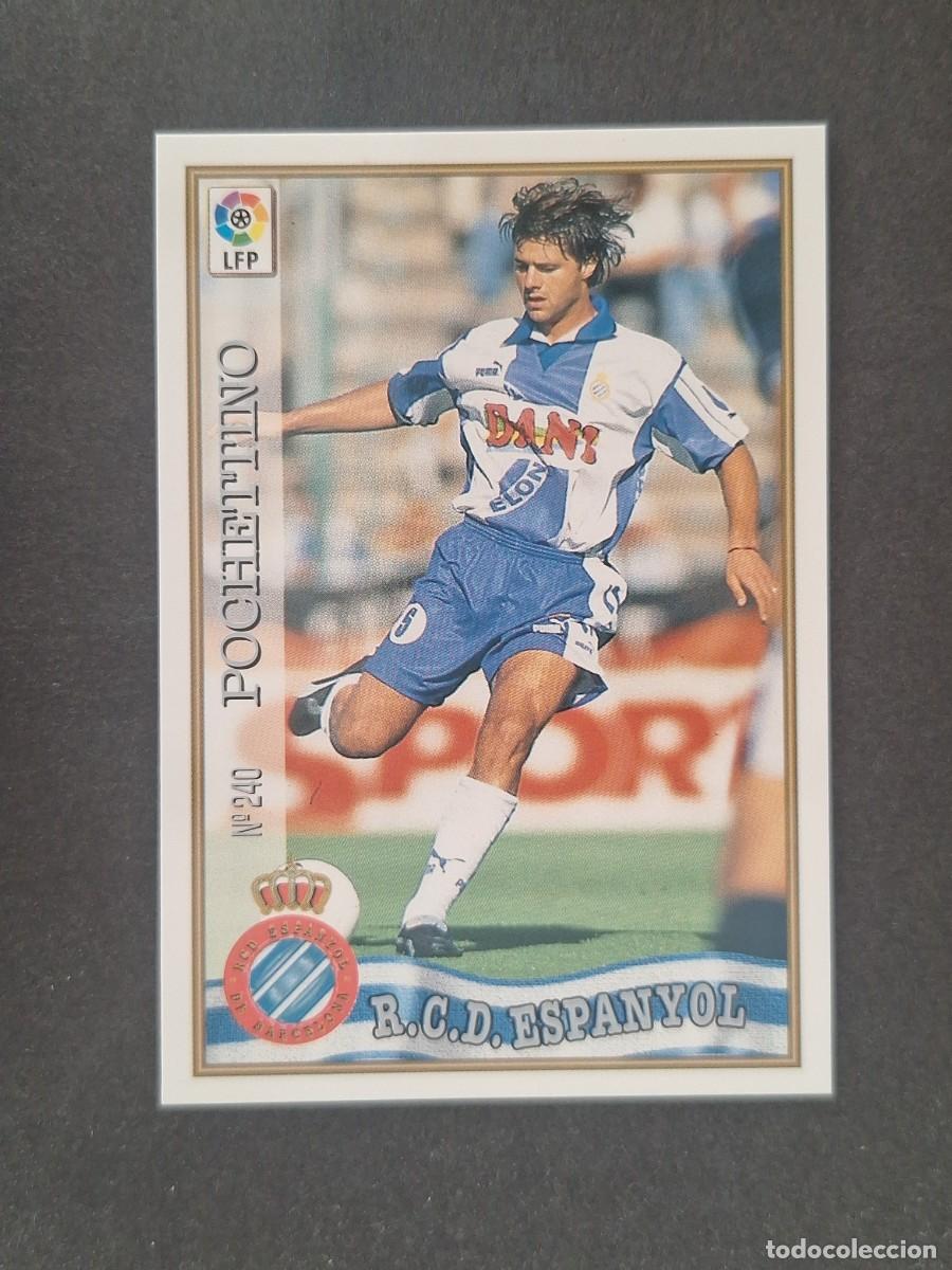 Cromos de f&uacute;tbol: L1 POCHETTINO R. C. D. ESPA&Ntilde;OL 240 MUNDICROMO LAS FICHAS DE LA LIGA 1997 1998 97 98