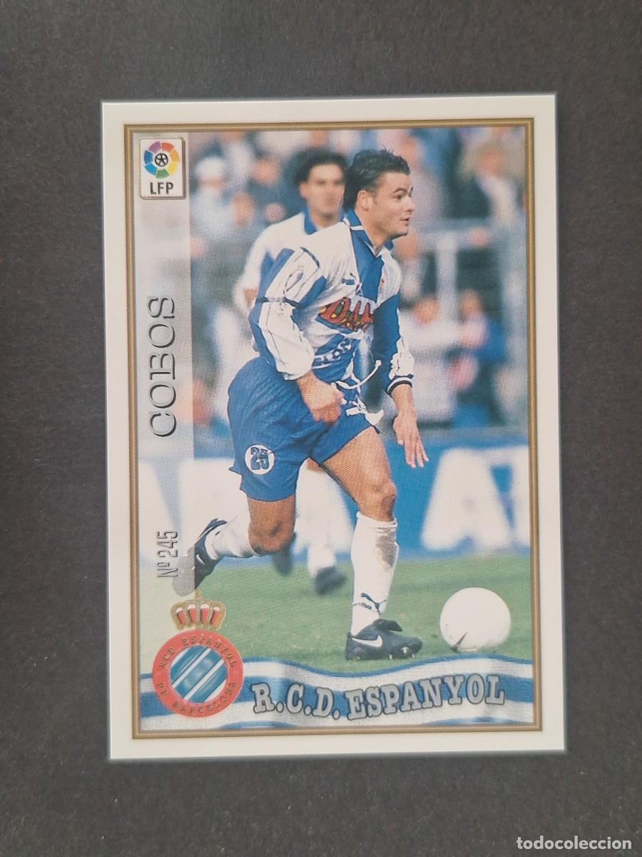 Cromos de Futebol: L1 COBOS R. C. D. ESPA&Ntilde;OL 245 MUNDICROMO LAS FICHAS DE LA LIGA 1997 1998 97 98
