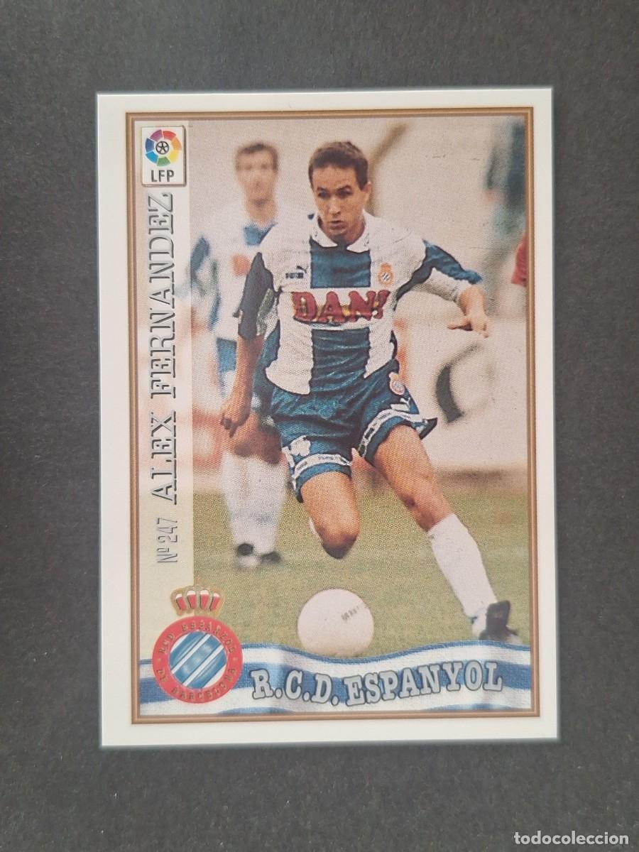 Cromos de Futebol: L1 ALEX FERNANDEZ R. C. D. ESPA&Ntilde;OL 247 MUNDICROMO LAS FICHAS DE LA LIGA 1997 1998 97 98