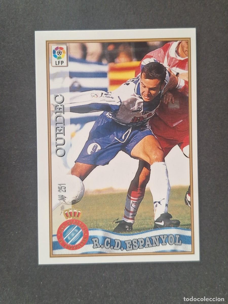 Figurine di Calcio: L1 OUEDEC R. C. D. ESPA&Ntilde;OL 251 MUNDICROMO LAS FICHAS DE LA LIGA 1997 1998 97 98