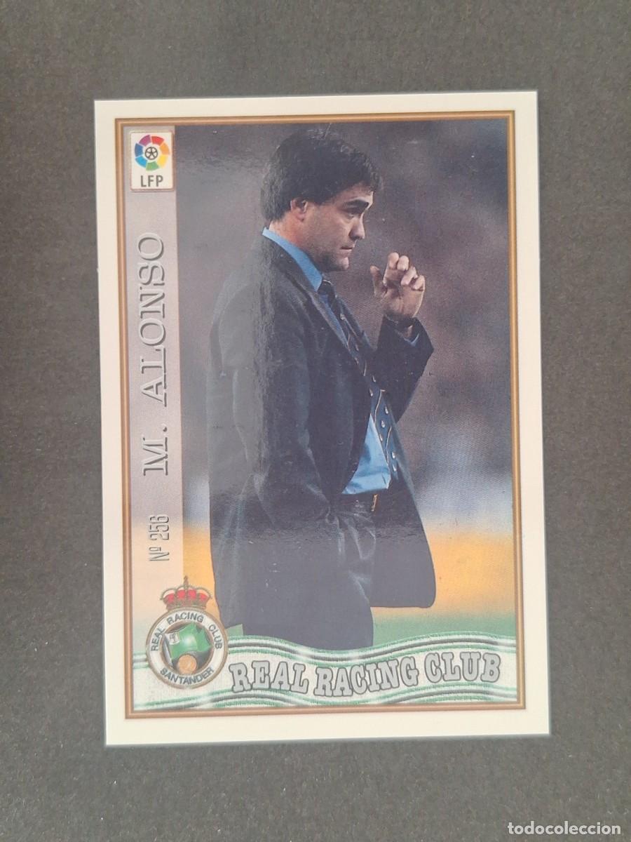 Cromos de f&uacute;tbol: L1 MARCOS ALONSO ENTRENADOR RACING DE SANTANDER 256 MUNDICROMO LAS FICHAS DE LA LIGA 1997 1998 97 98